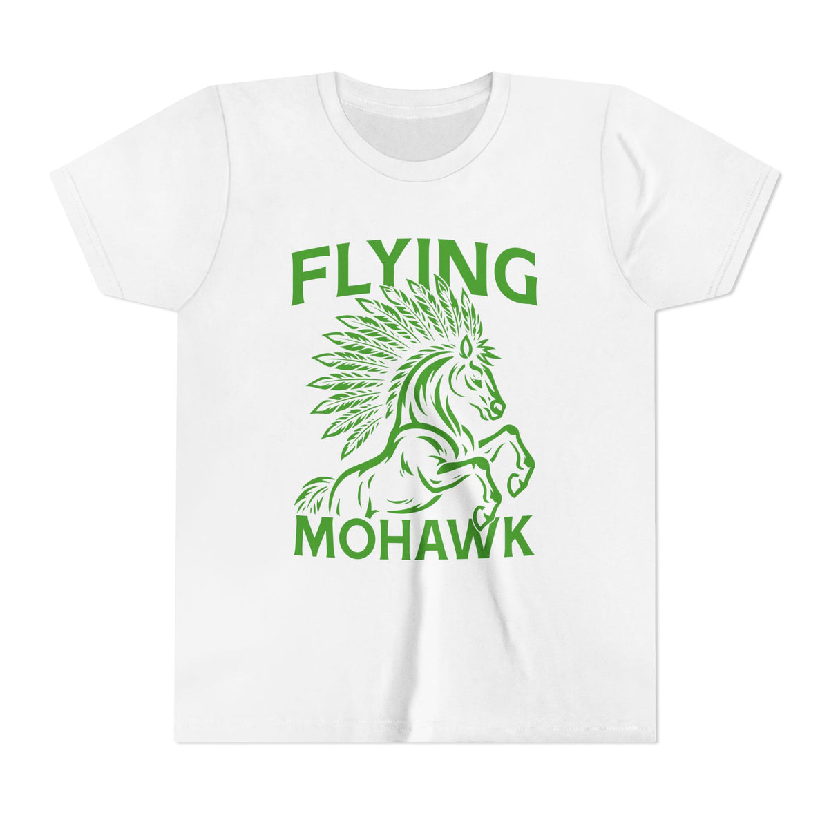 Youth Tee — Flying Mohawk Horse Graphic
