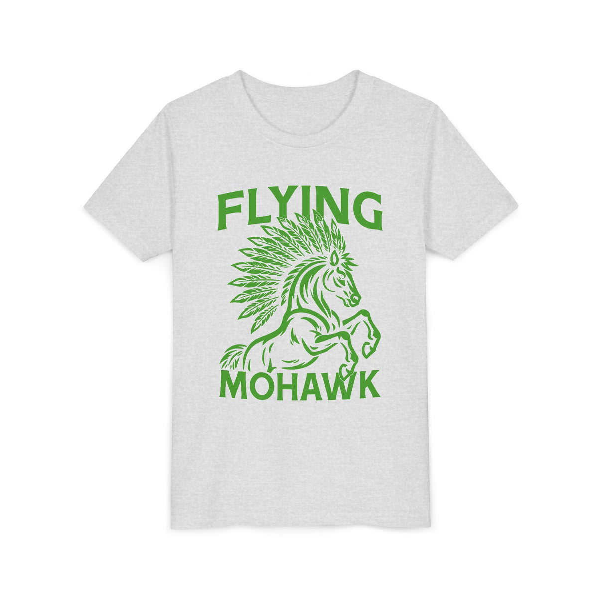 Youth Tee — Flying Mohawk Horse Graphic