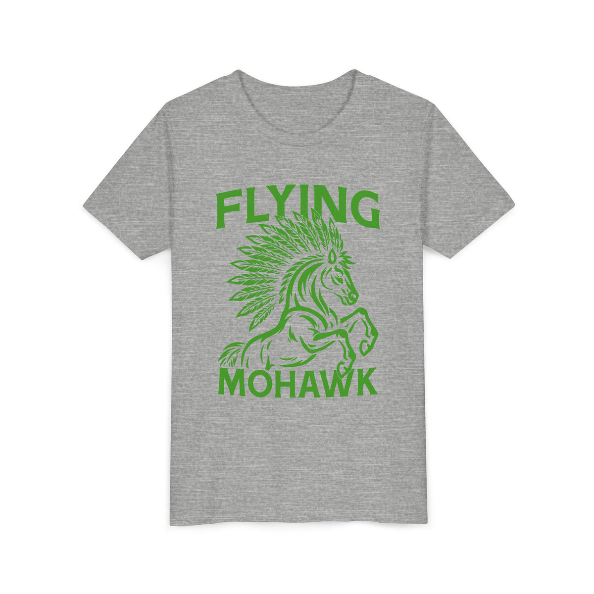 Youth Tee — Flying Mohawk Horse Graphic