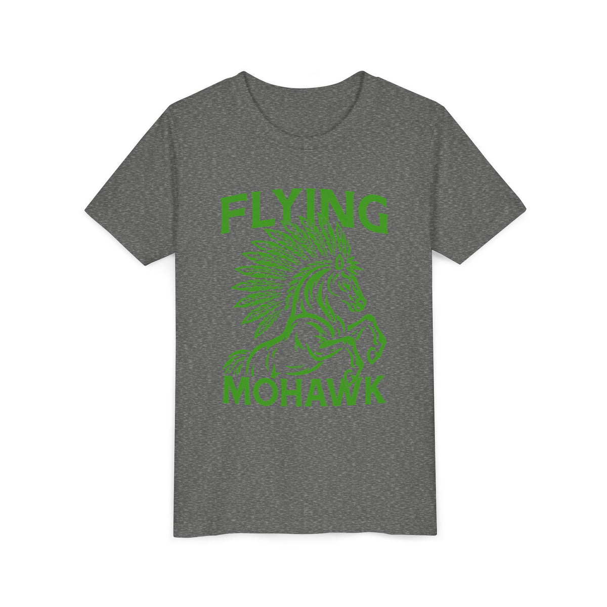 Youth Tee — Flying Mohawk Horse Graphic