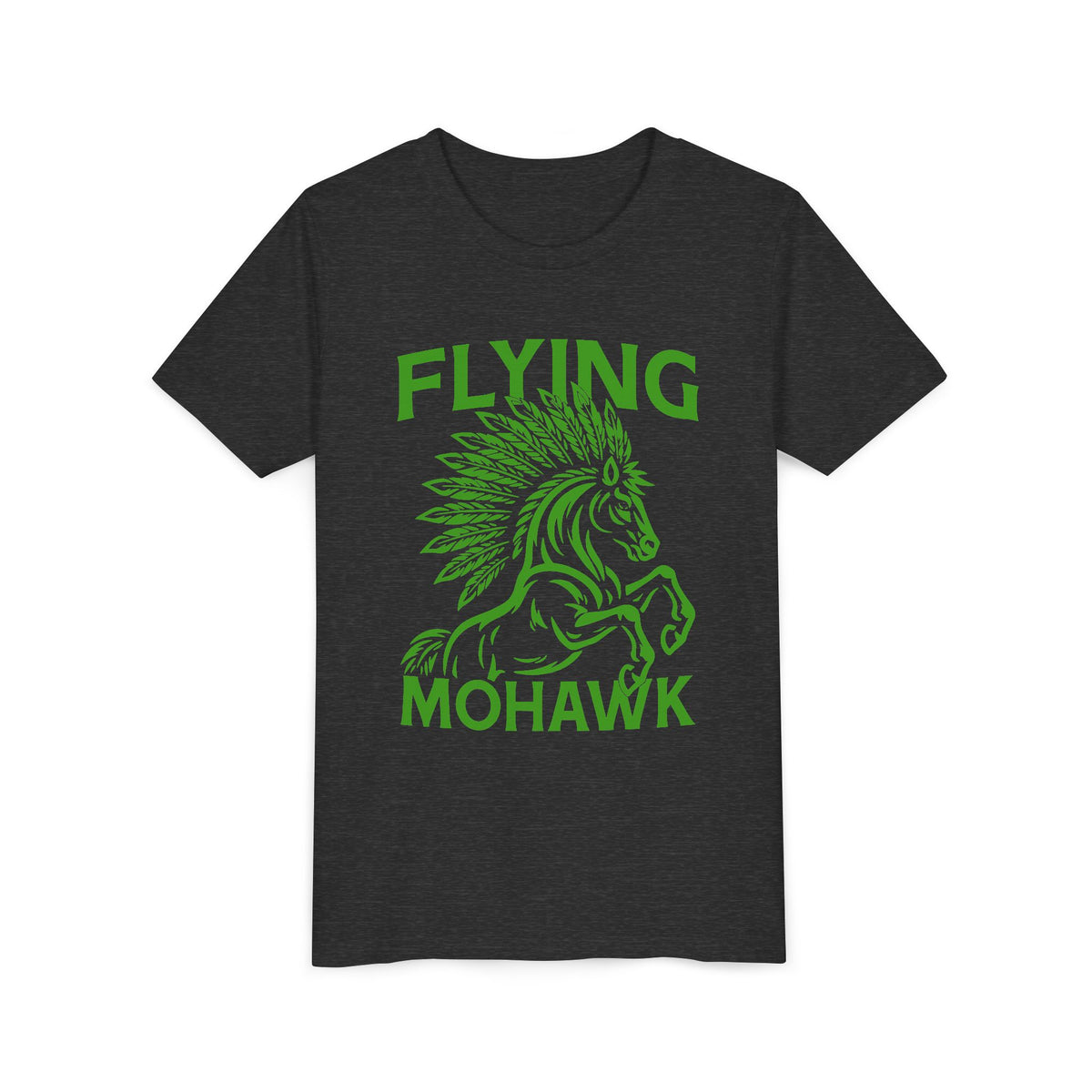 Youth Tee — Flying Mohawk Horse Graphic