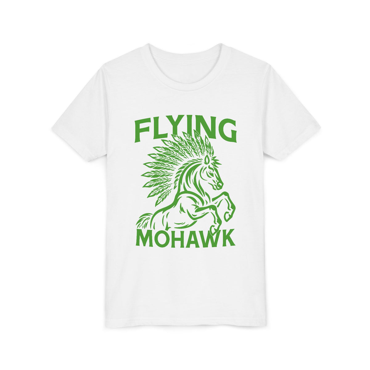 Youth Tee — Flying Mohawk Horse Graphic