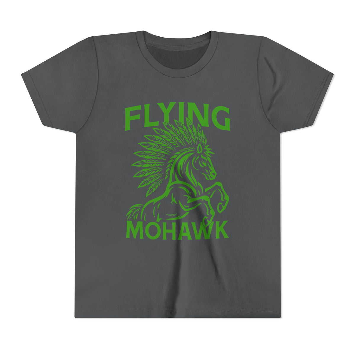 Youth Tee — Flying Mohawk Horse Graphic