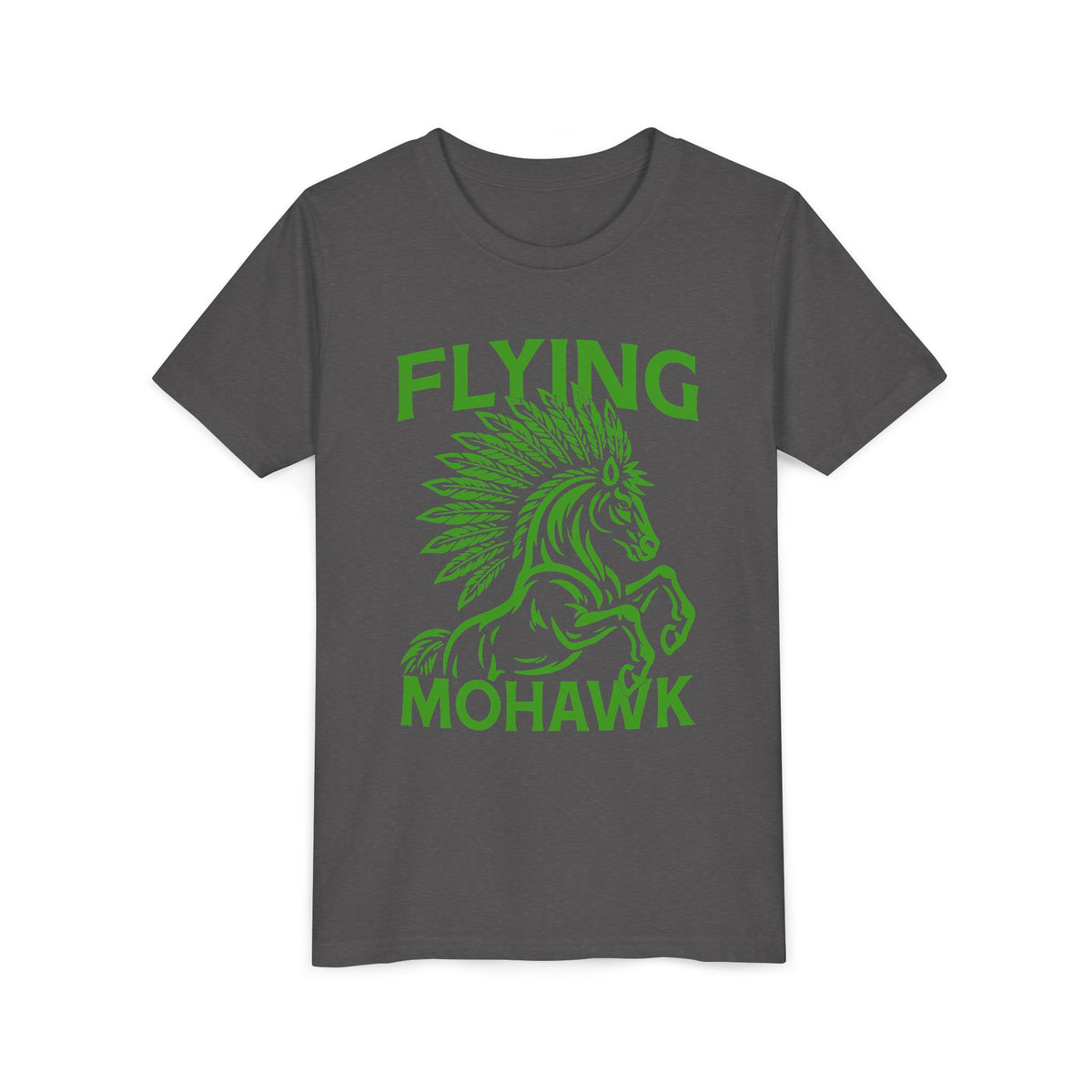 Youth Tee — Flying Mohawk Horse Graphic
