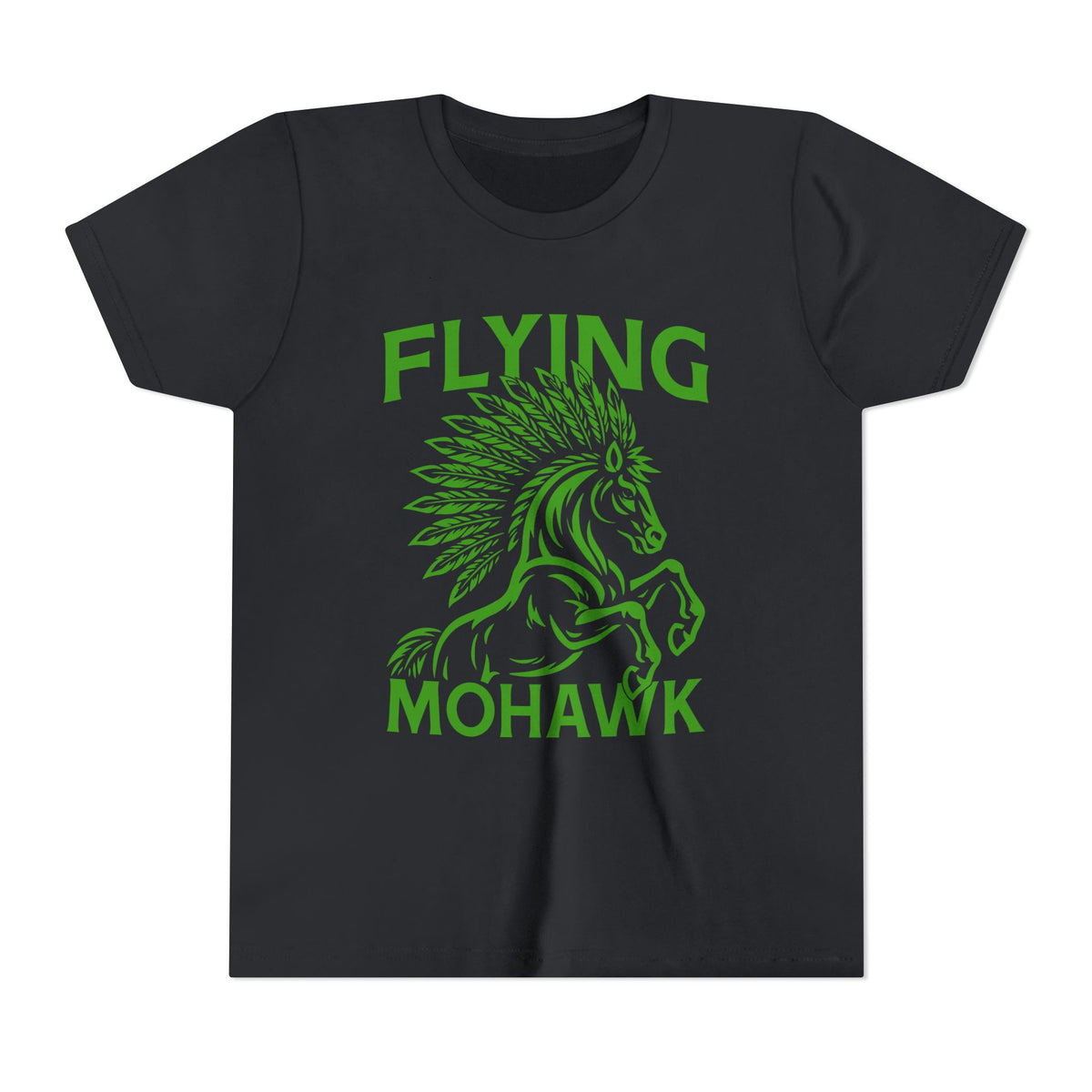 Youth Tee — Flying Mohawk Horse Graphic