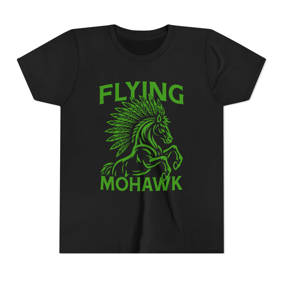 Youth Tee — Flying Mohawk Horse Graphic